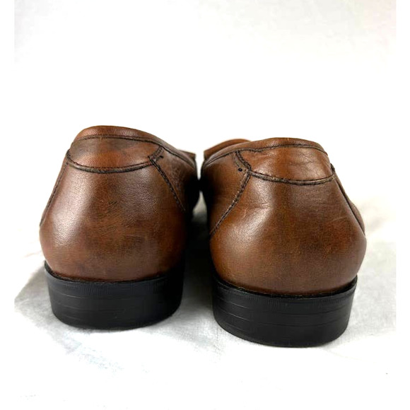 Nunn Bush Leather Tassle Loafers Brown Men's Size 12M - Picture 5 of 8